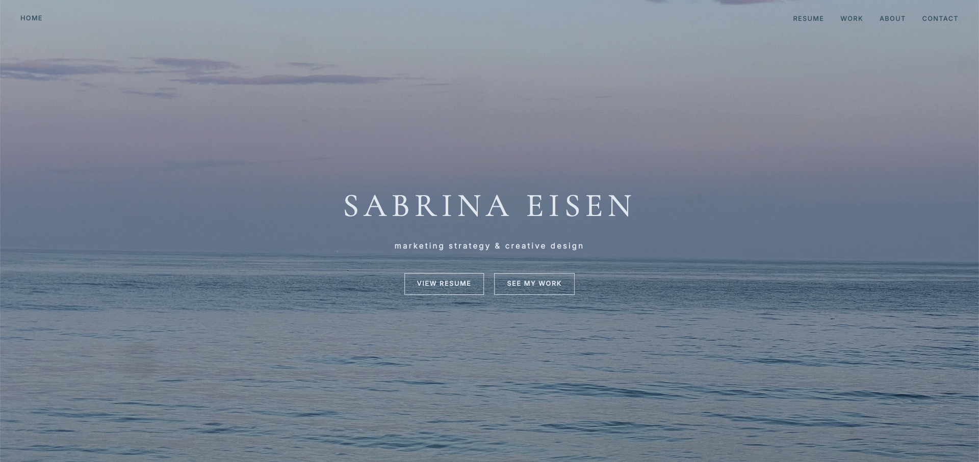 sabrinaeisen.com screenshot